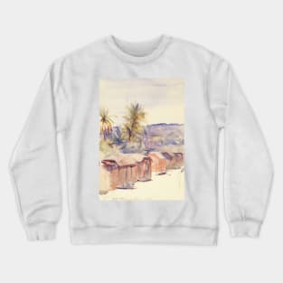 Village Street, Dominica by Abbott Handerson Thayer Crewneck Sweatshirt